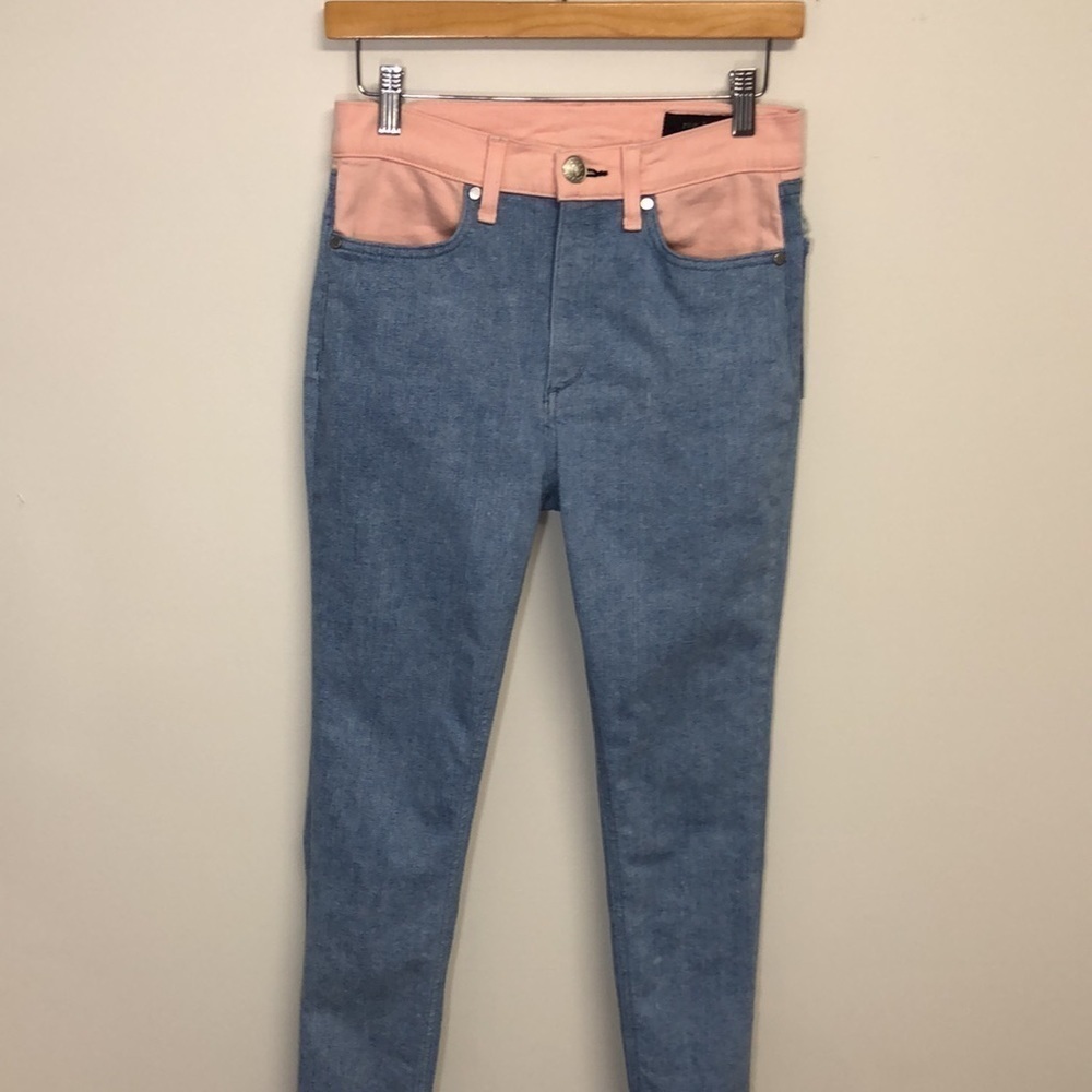 Rag &‎ Bone Phila Jean Blue Pink Size 28 - Picture 4 of 11